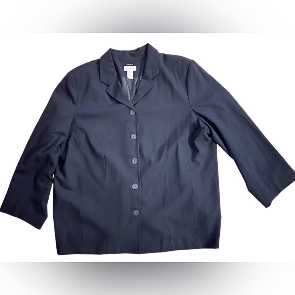 Avenue Navy Blue Lined Blazer